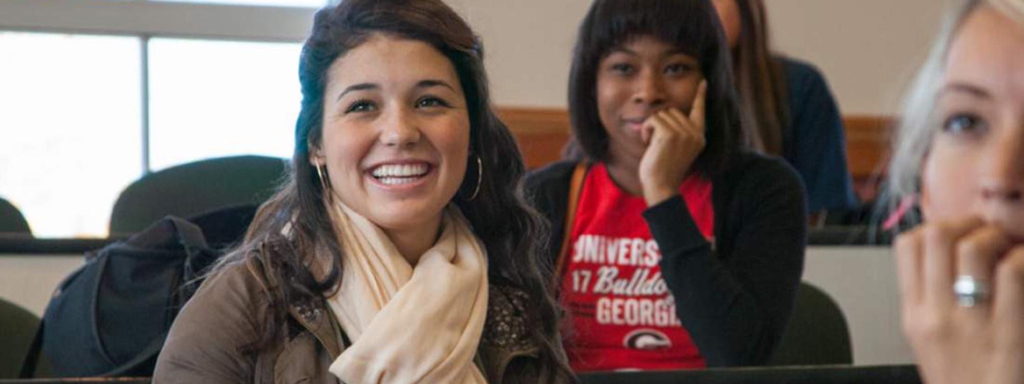 Women and Gender Studies students in class