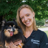 Dr. Michelle Ritchie and her dog