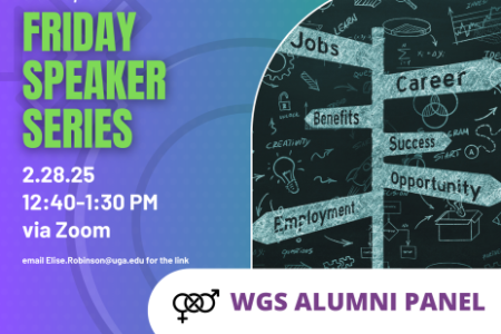 WGS alumni panel flyer